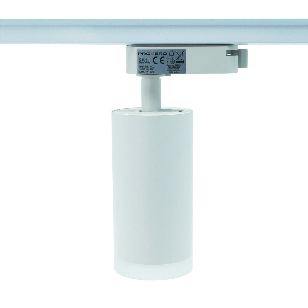 Lampa na szynoprzewód biała LUMINUS