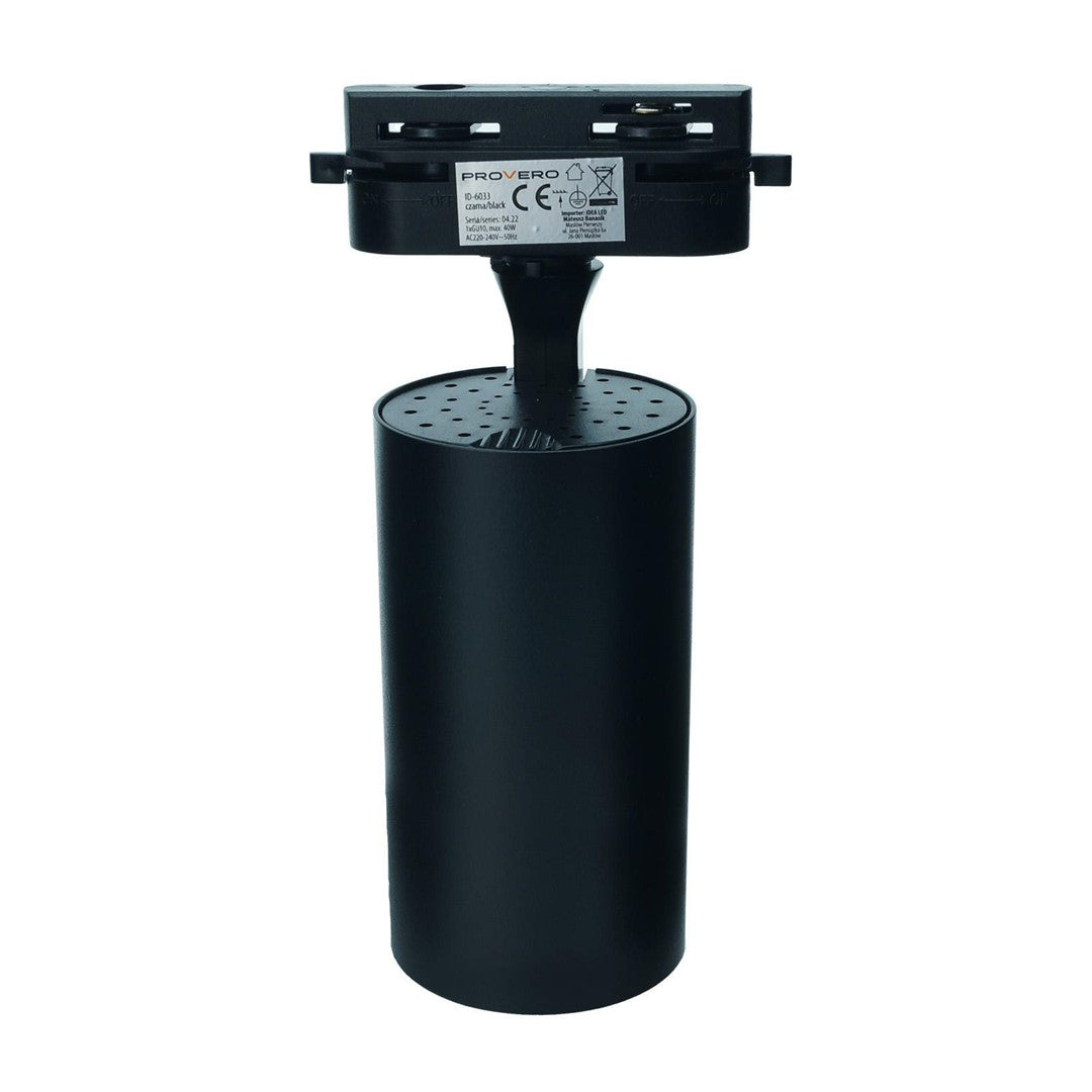 Lampa na szynoprzewód czarna DUCTUS