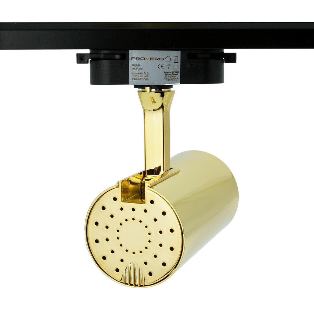 Lampa na szynoprzewód złota DUCTUS