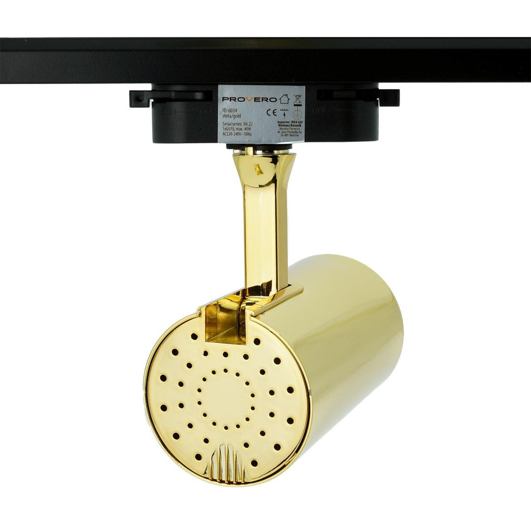 Lampa na szynoprzewód złota DUCTUS
