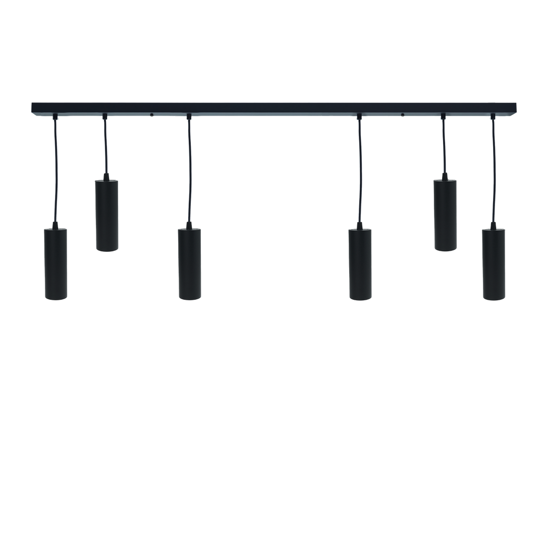 Tuba wisząca czarna CIRCUS-6 SLIM 170x55