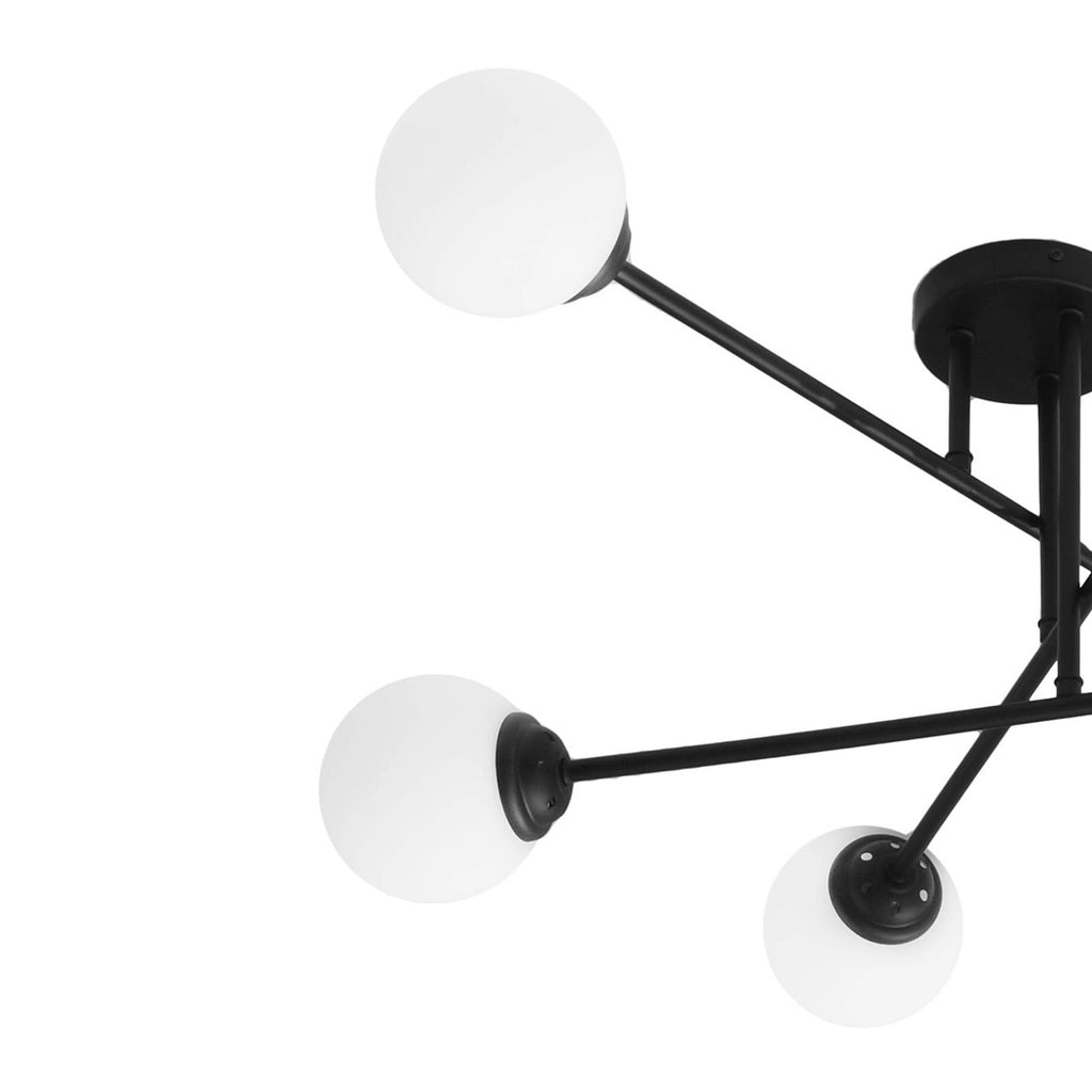 Oprawa sufitowa 6xE27 PALLE Black