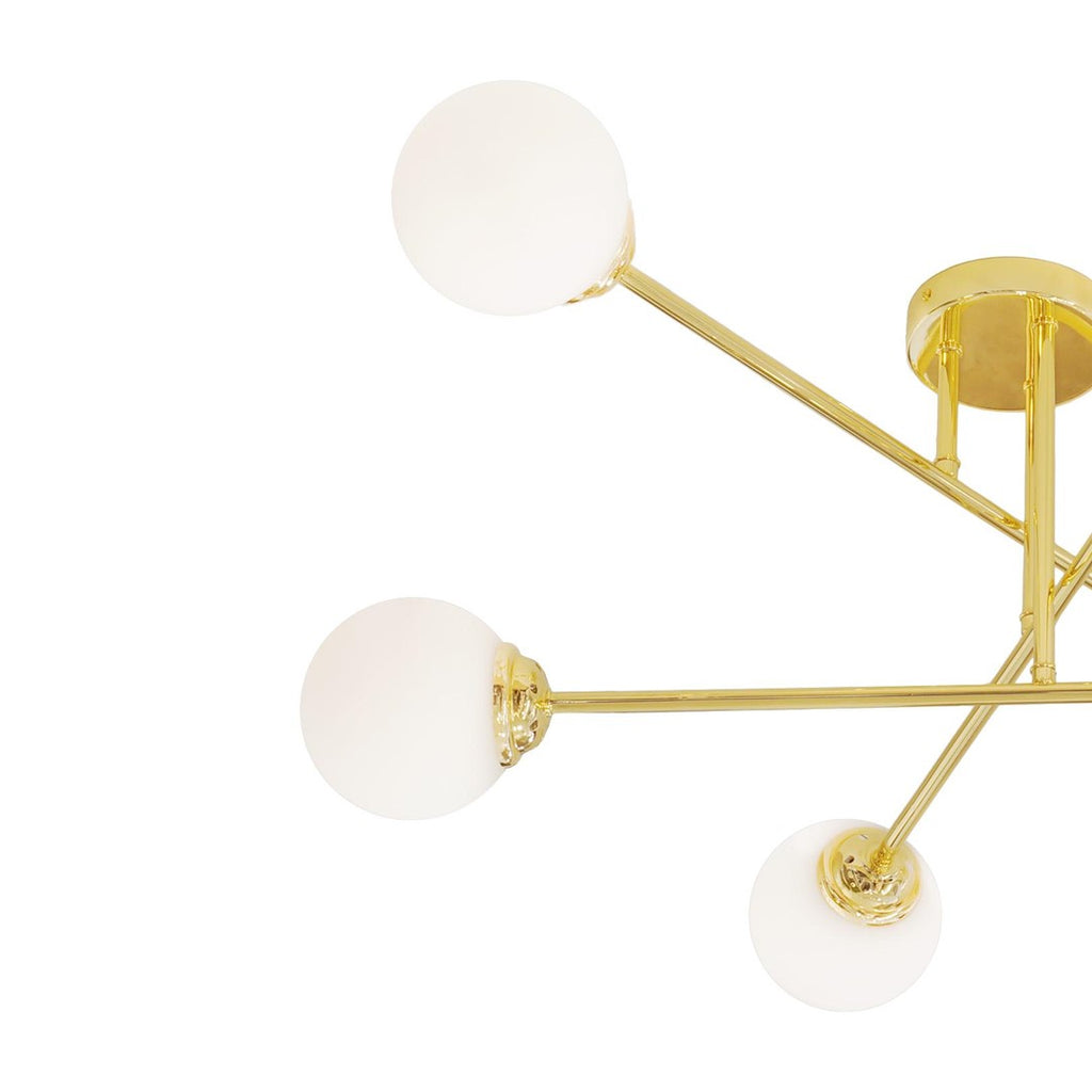 Oprawa sufitowa 6xE27 PALLE Gold