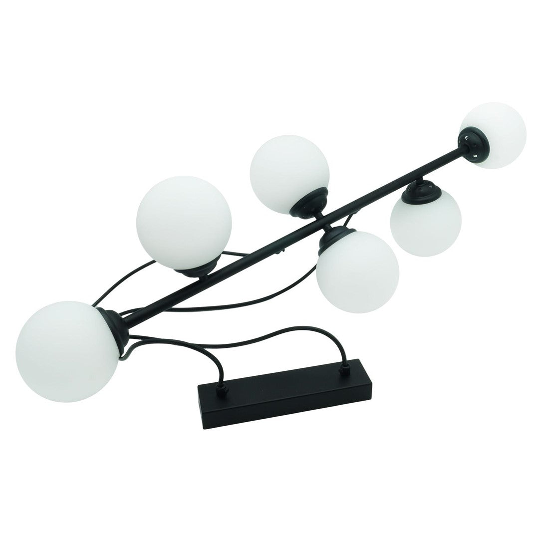 Oprawa wisząca 6xE27 PALLE Black