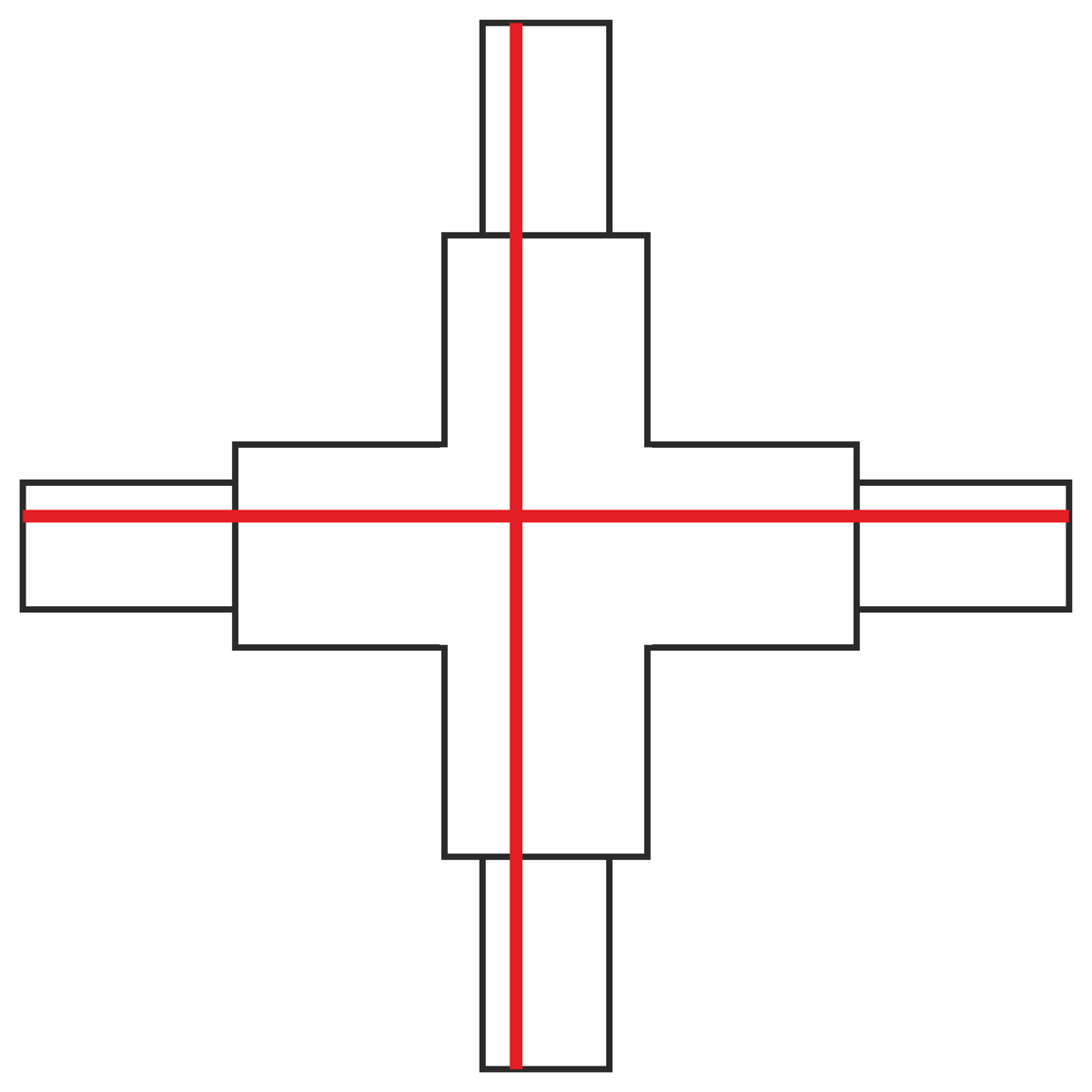 Łącznik X 3F biały