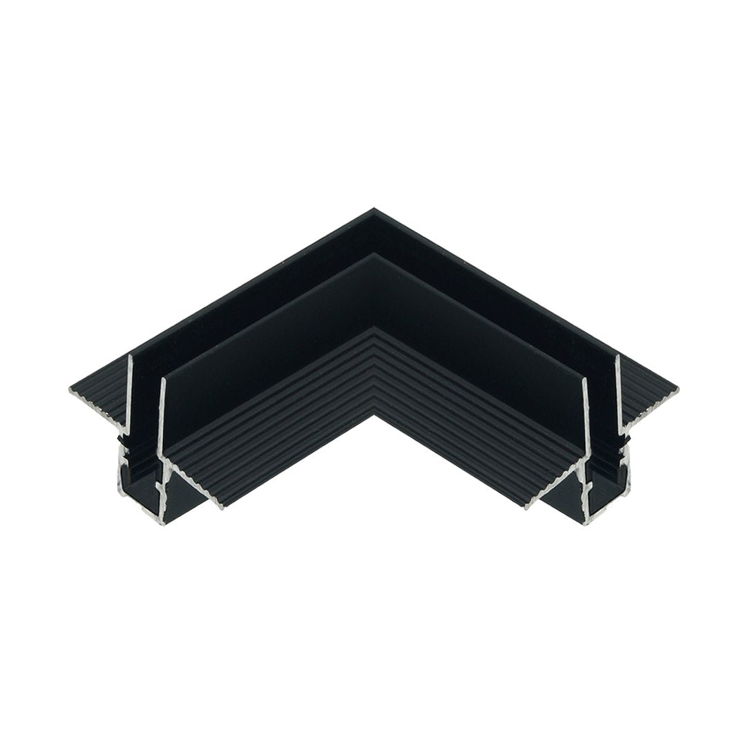 Łącznik kątowy SUPERSLIM magnetyczny GK 9,5mm czarna