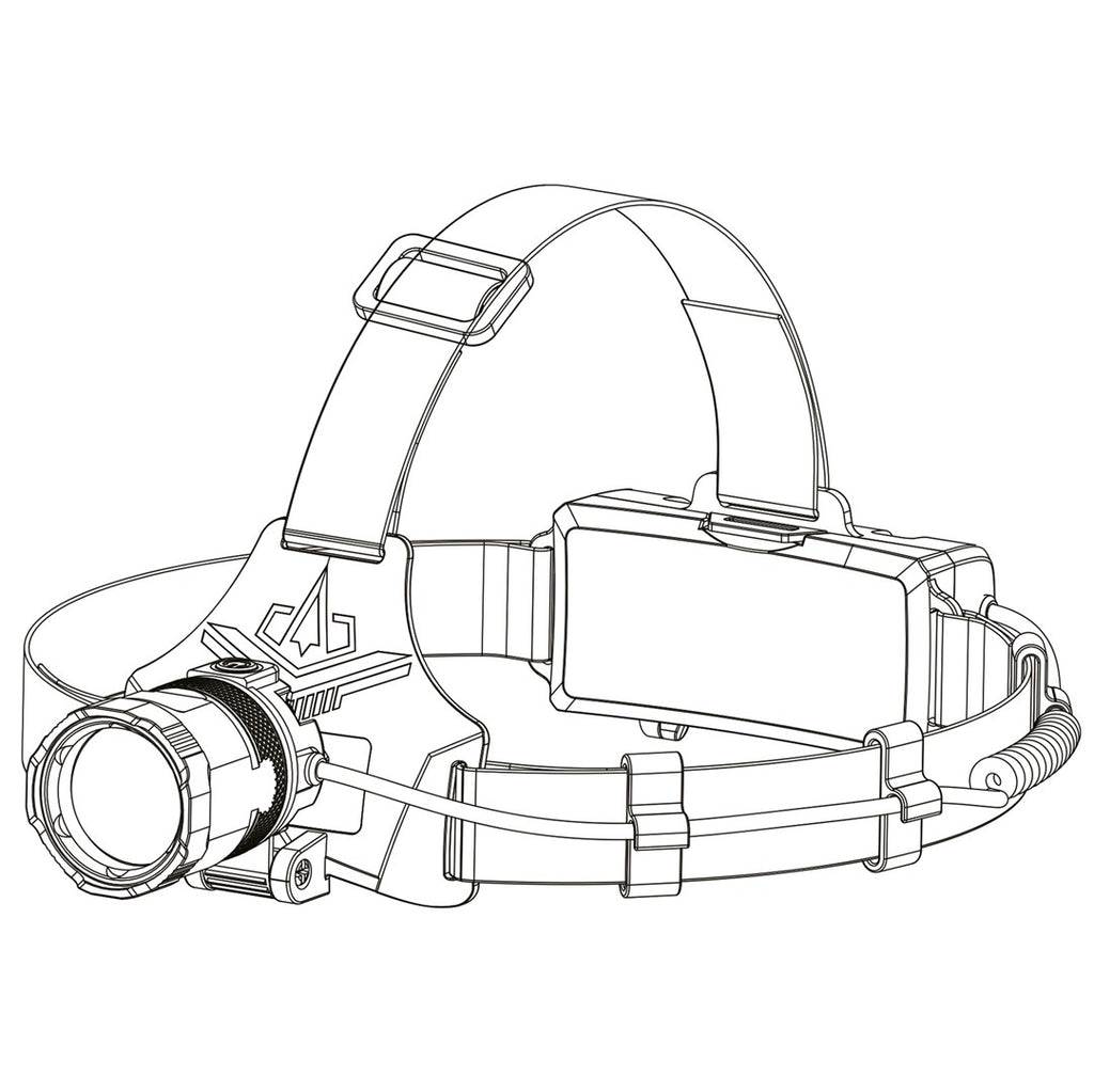 Latarka na głowę LED ZOOM 12W