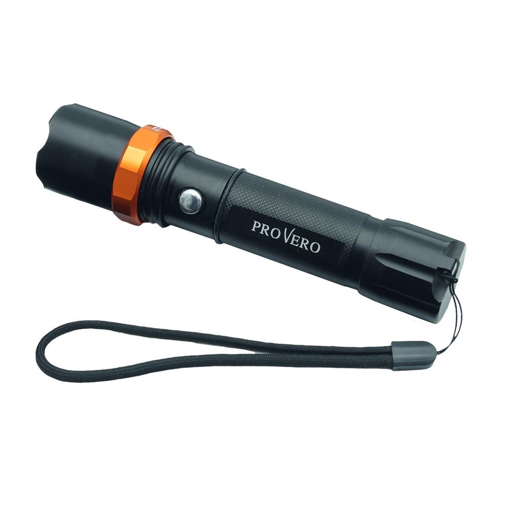 Latarka LED ZOOM 3W + uchwyt rowerowy