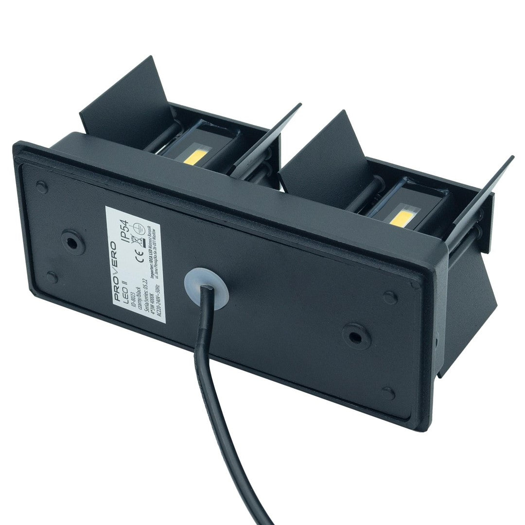 Kinkiet LEO II 4x3W czarny 4000Kregulowany