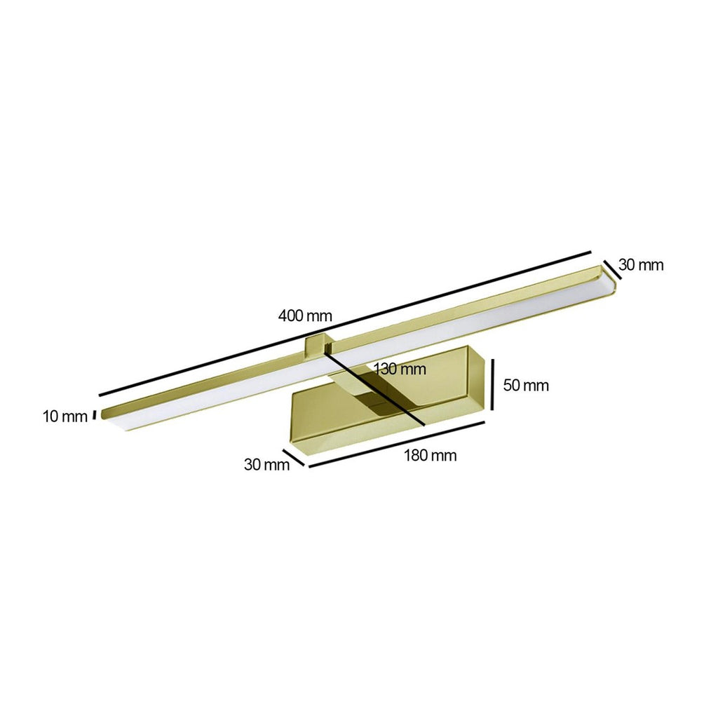 Lampa nad lustro VENUS 8W 40cm złota4200K