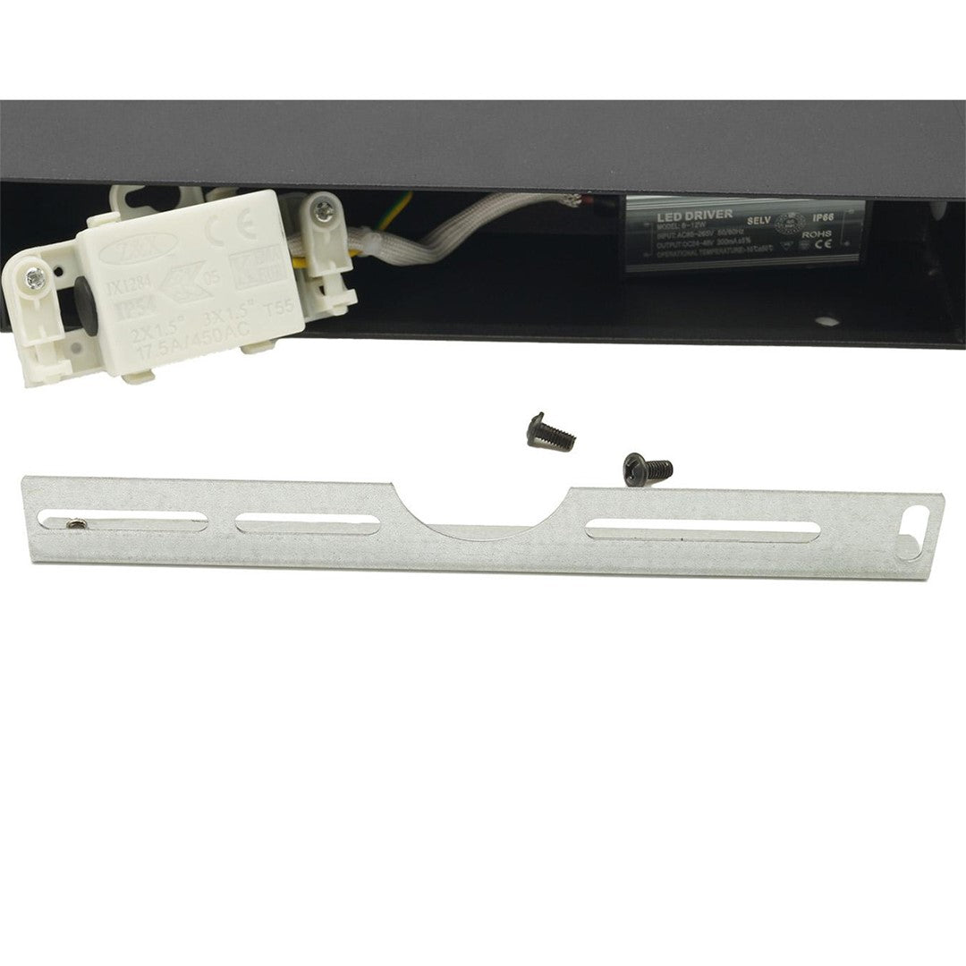 Kinkiet ścienny ASTER IP54 2x16W 90 cmczarny 4200K