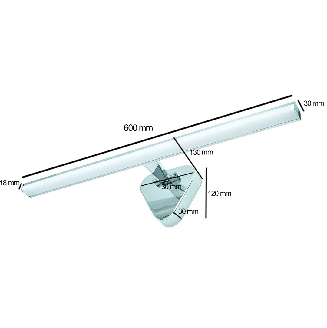 Lampa nad lustro REGULUS 12W 60cm chrom4200K