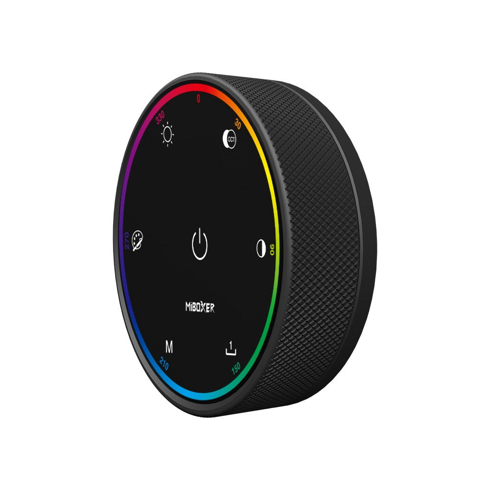 Pilot naścienny obrotowy RF RGB+CCTczarny