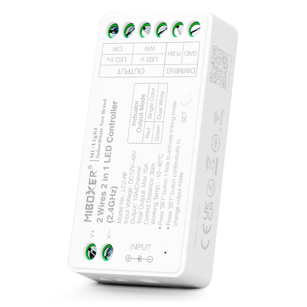 Odbiornik taśm LED MONO/CCT 2 przewody, moc 10A