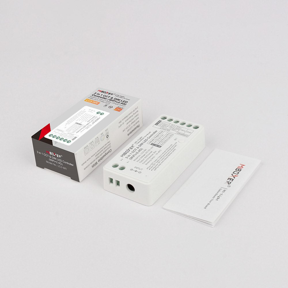 Odbiornik taśm LED MONO/CCT 2 przewody, (WiFi+2,4GHz) 10A