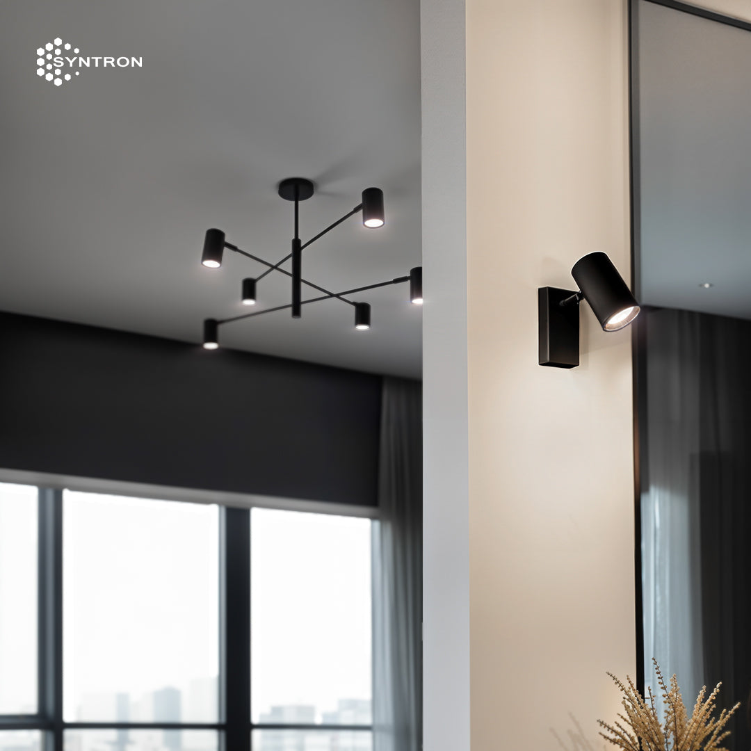 Lampa 6 x spot GU10 DD-40 czarna SIENA