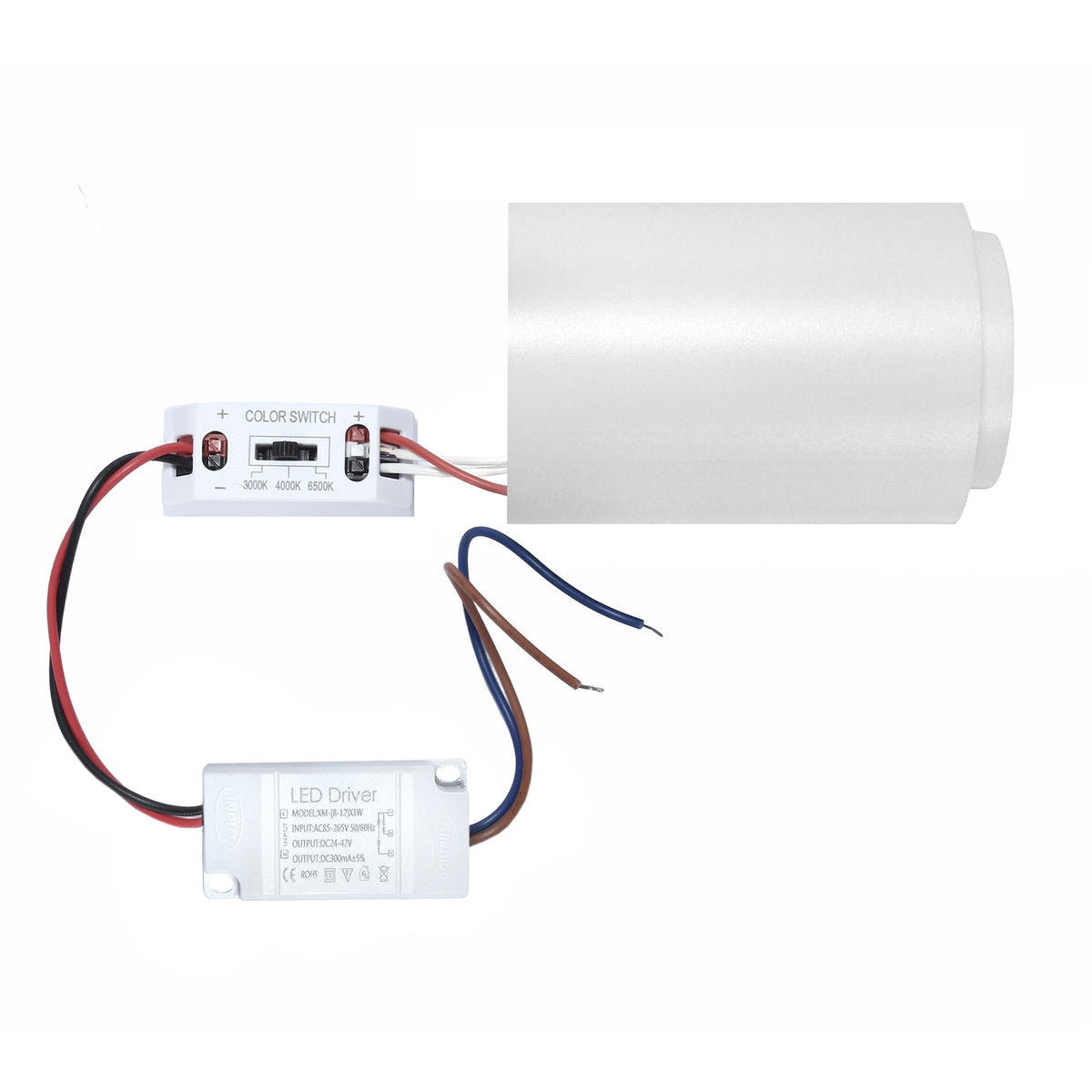Oprawa natynkowa LED DABI PZE-930 CCT 3000-6000K 8W biała