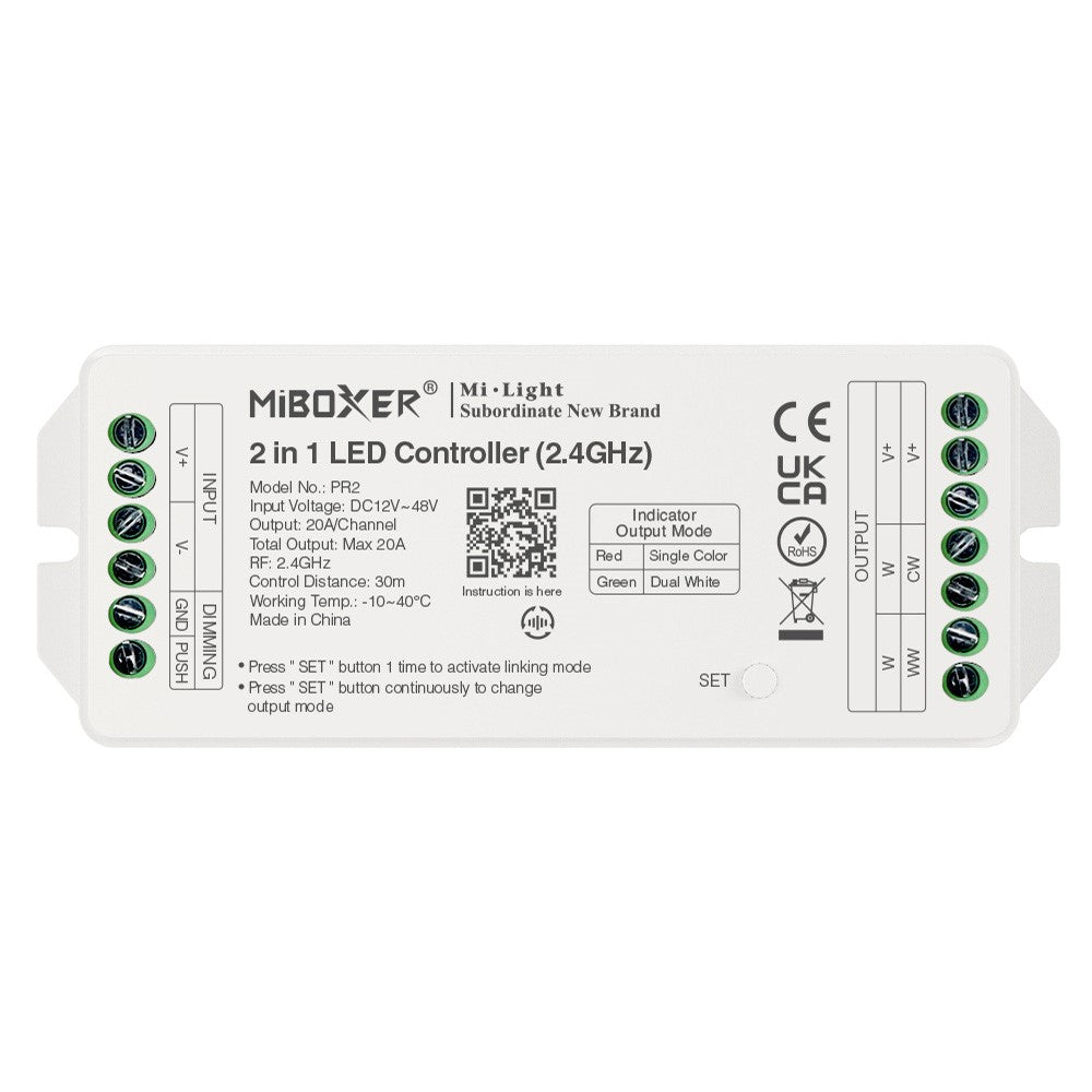 Sterownik PR2 RF 2.4G 20A 2in1  MONO/CCT