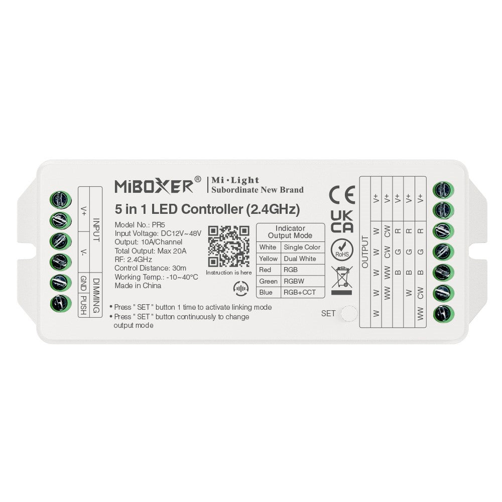 Sterownik PR5 RF 2.4G 20A 5in1