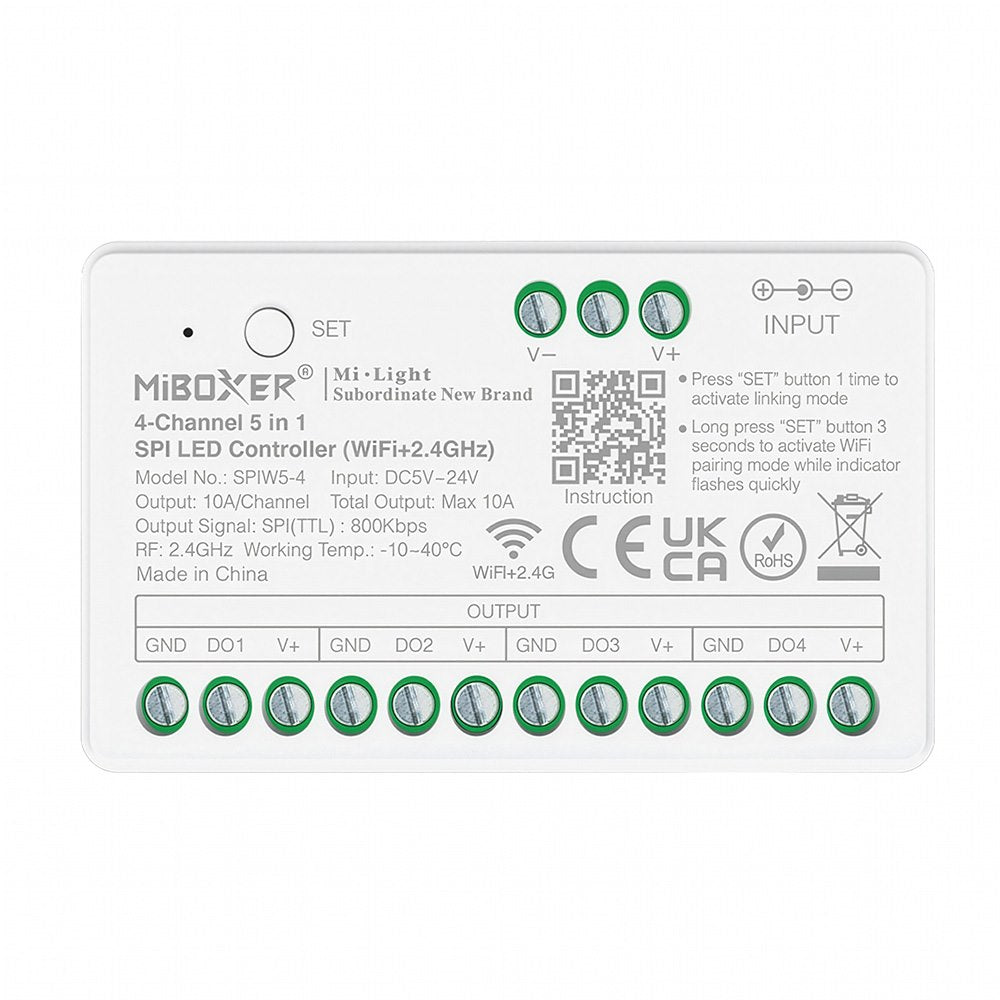 Sterownik do Taśm LED cyfrowych 5w1 4-kanałowy WI-FI+2.4G