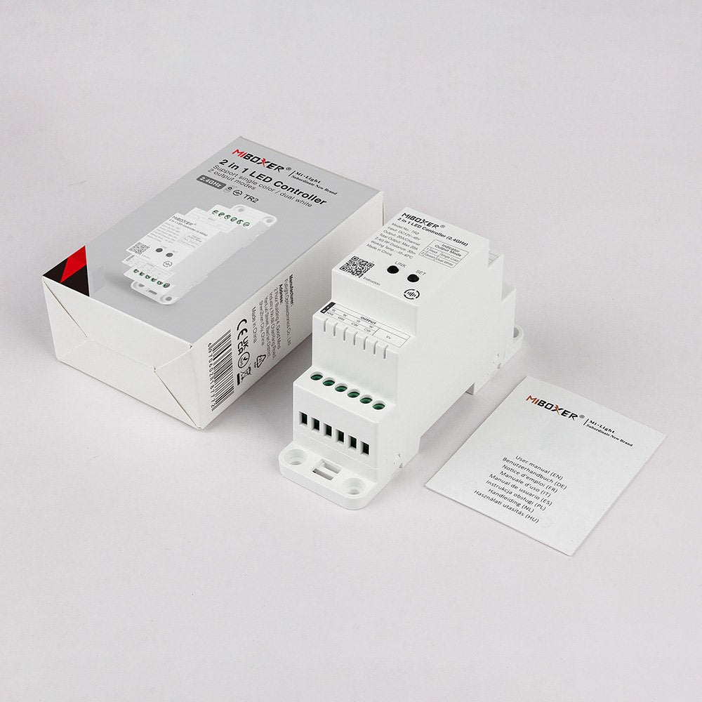 Sterownik TR2 RF 2.4G 20A 2in1 MONO/CCT na szynę DIN