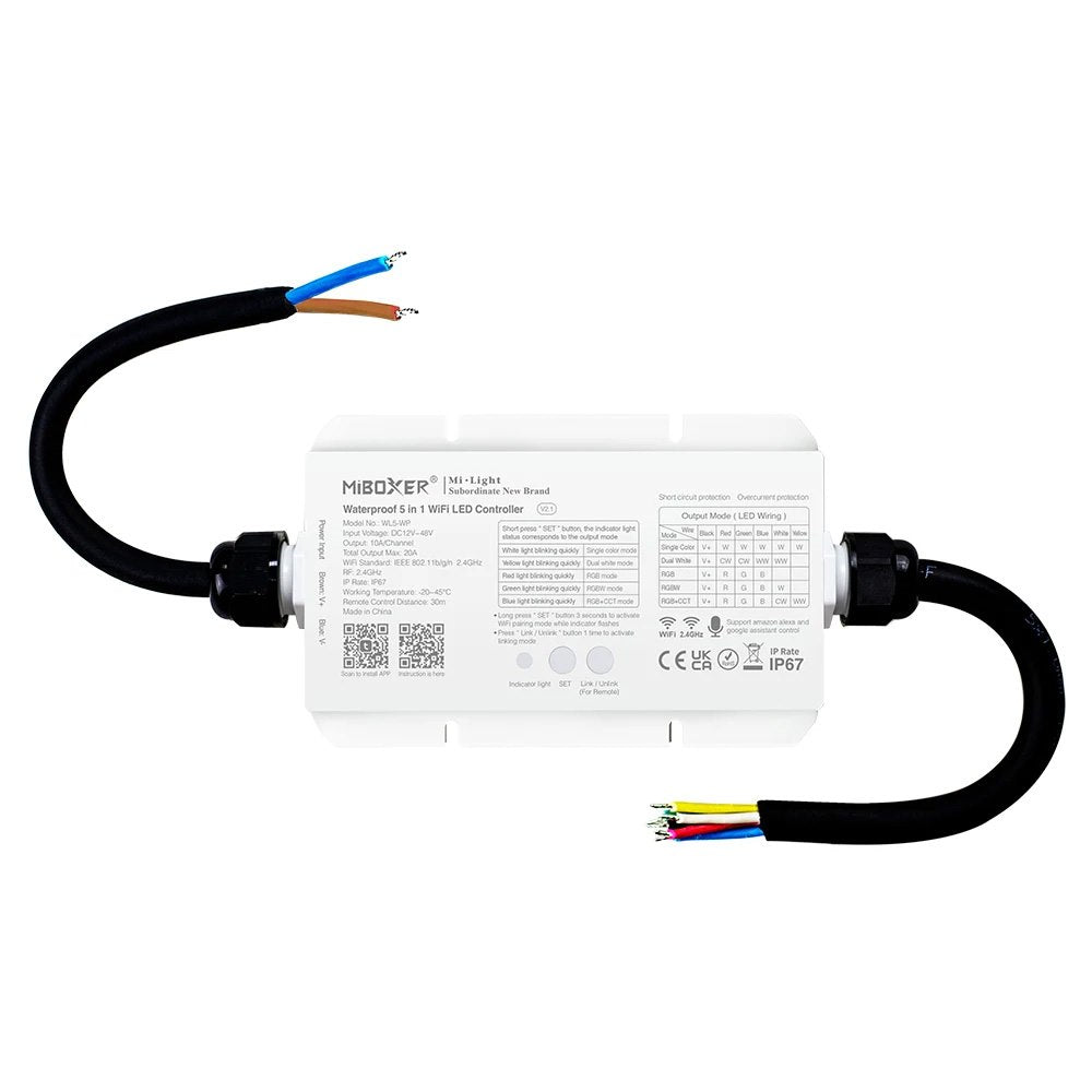 Mi-Light odbiornik wodoodporny 5w1 IP67 Wi-Fi