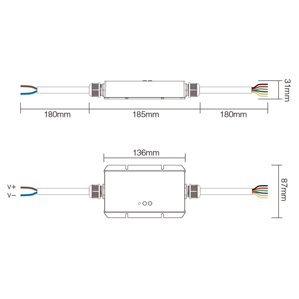 Mi-Light odbiornik wodoodporny 5w1 IP67 Wi-Fi