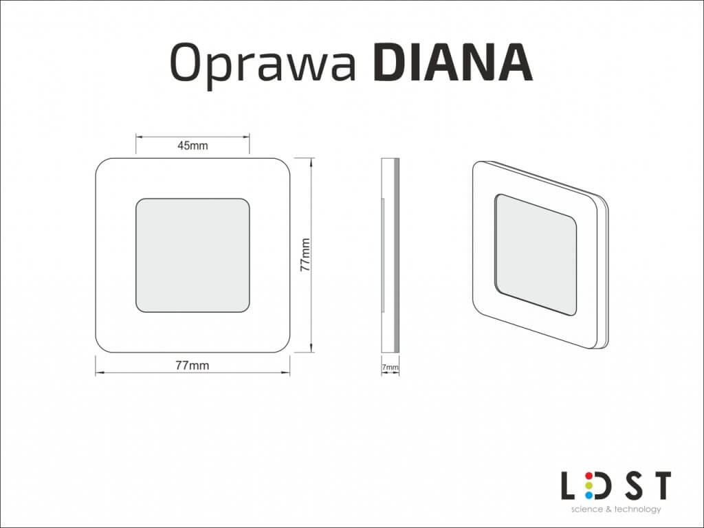 Oprawa schodowa DIANA LED 230V LDST