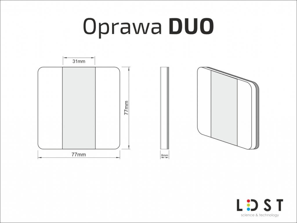 Oprawa schodowa DUO LED 230V LDST