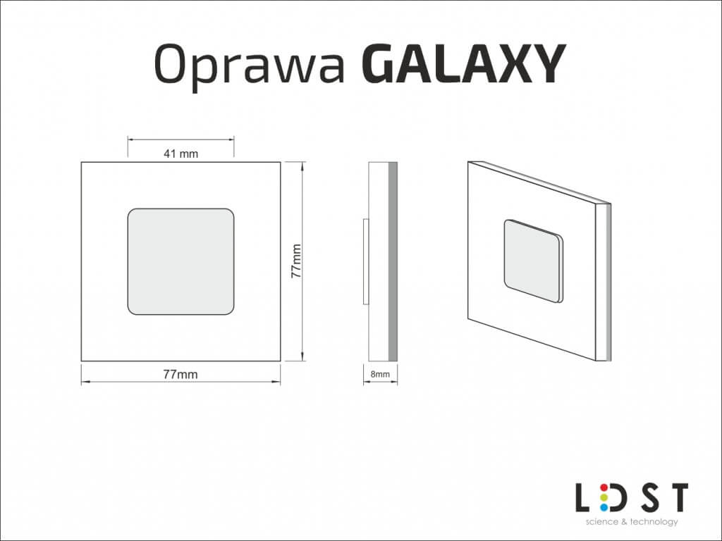 Oprawa schodowa GALAXY LED 230V LDST