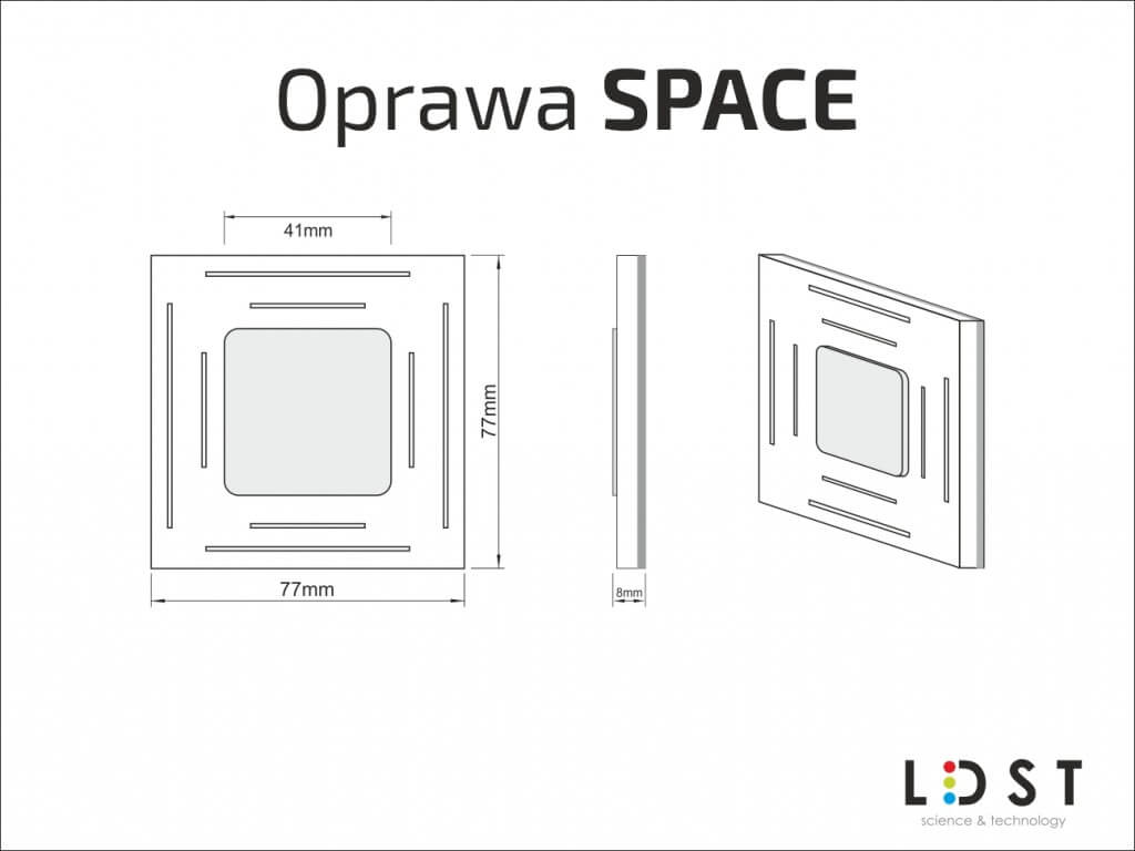 Oprawa schodowa SPACE LED 230V LDST