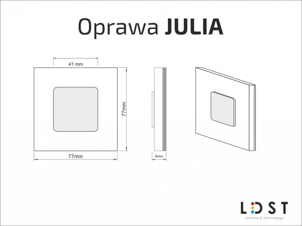 Oprawa schodowa JULIA LED 230V LDST