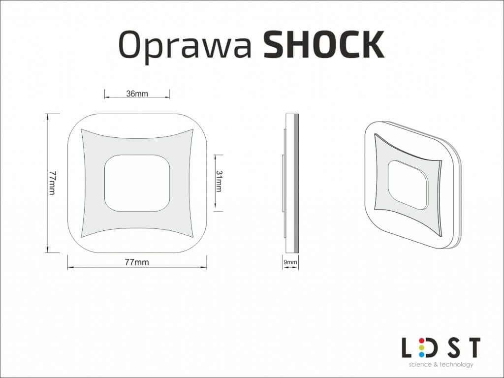 Oprawa schodowa SHOCK LED 230V LDST