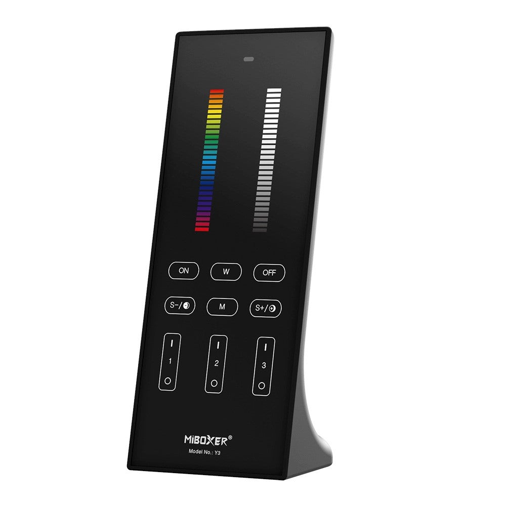 Pilot pionowy RGB+CCT RF 3 strefy czarny